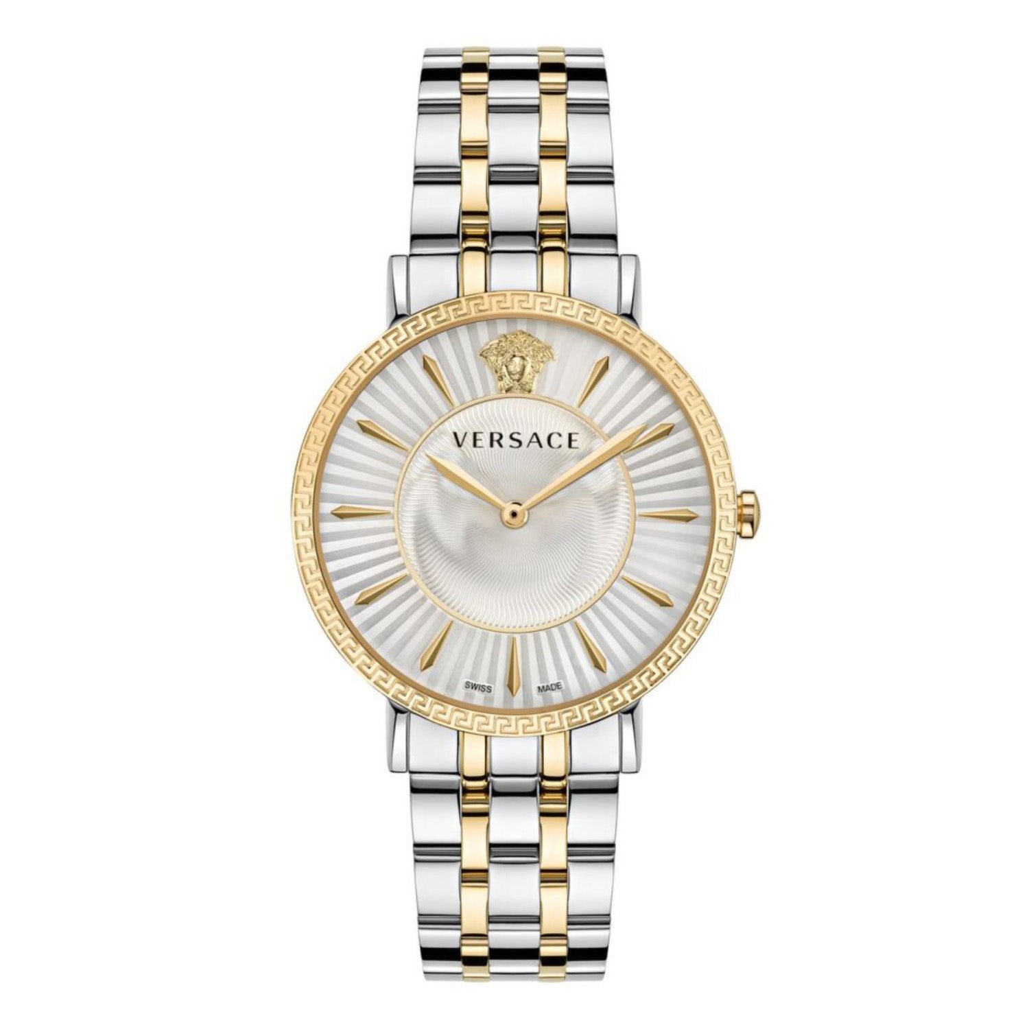 Versace V-Eternal Ladies' Silver Gold Quartz Watch