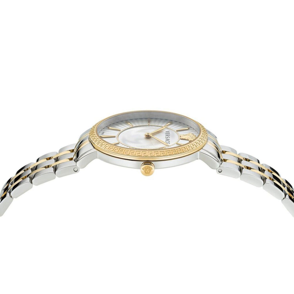 Versace V-Eternal Ladies' Silver Gold Quartz Watch