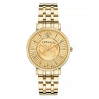 Versace V-Eternal Quartz Ladies' Gold Dial Watch