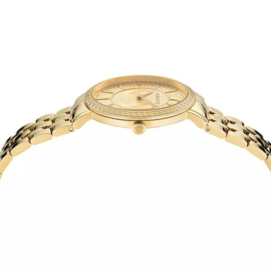 Versace V-Eternal Ladies' Gold Dial Quartz Watch