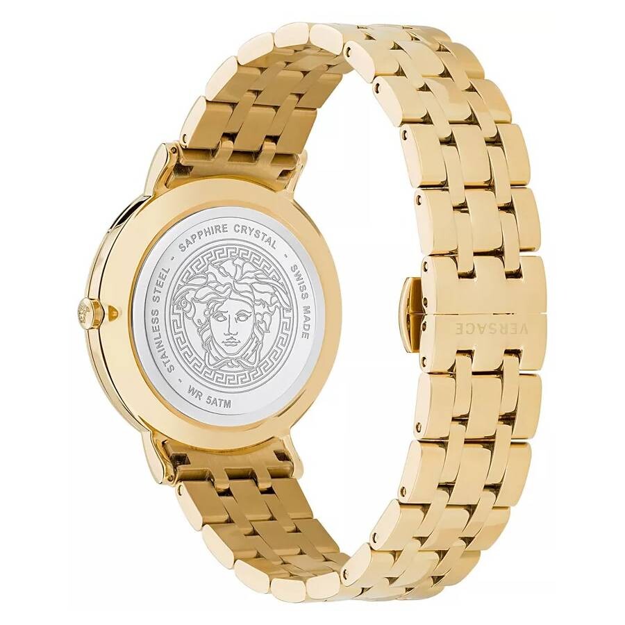 Versace V-Eternal Quartz Ladies' Gold Dial Watch