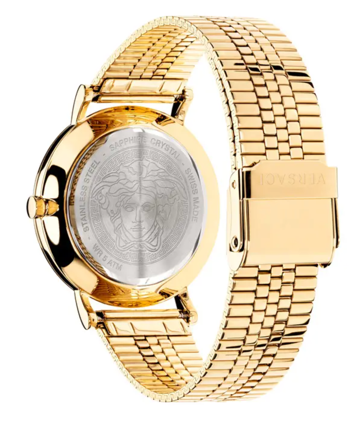 Versace Ladies Watch V-Essential 36mm Green Gold Bracelet