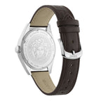 Versace Athletics 41mm Green Dial Leather Strap Men's Watch