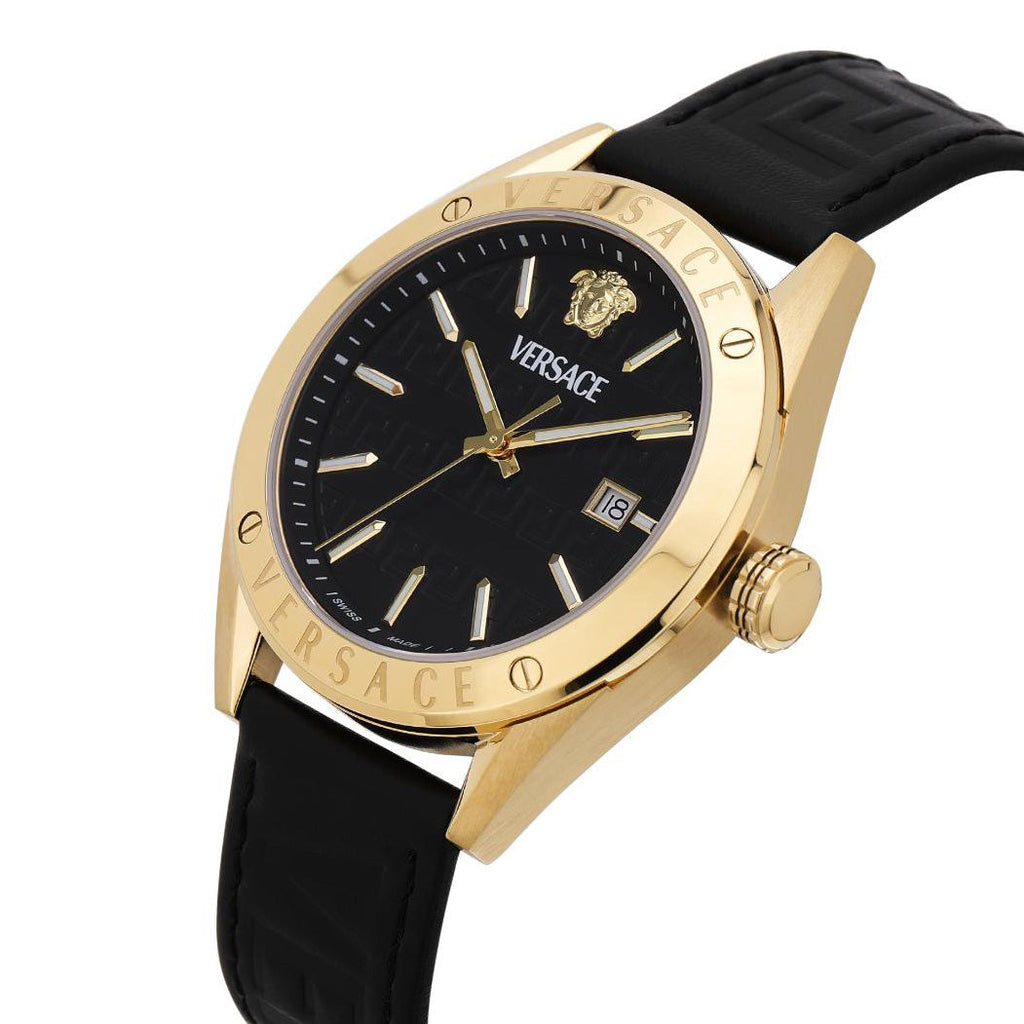 Versace Athletics 41mm Black Gold Men’s Dress Watch