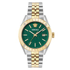 Versace Athletics 41mm Green Dial Two-Tone Men's Watch