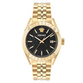 Versace Athletics Men's Watch 41mm Black Dial Gold Bracelet