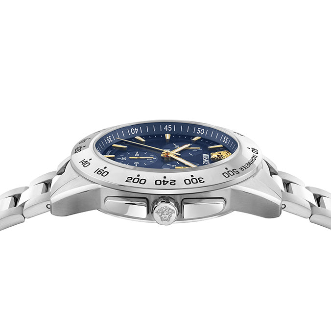 Versace V-Sport Chronograph 44mm Men's Blue Watch