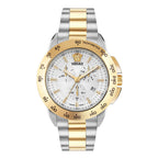 Versace V-Sport 44mm Chronograph Silver Gold Men’s Watch