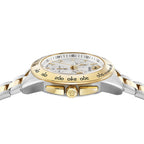 Versace V-Sport 44mm Chronograph Silver Gold Men’s Watch