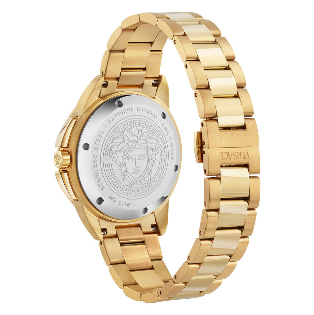 Versace V-Sport 44mm Black Gold Men’s Chronograph Watch