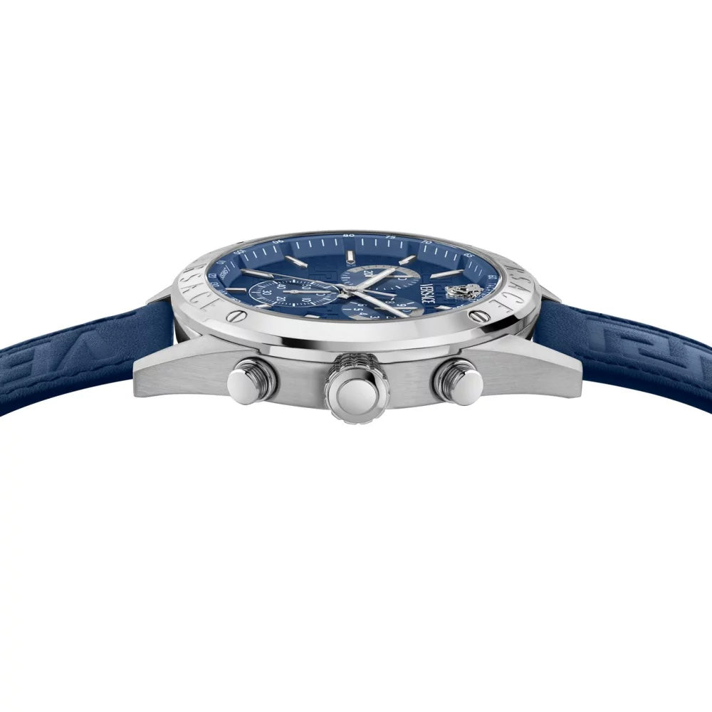 Versace Athletics 44mm Men's Blue Dial Chronograph Watch