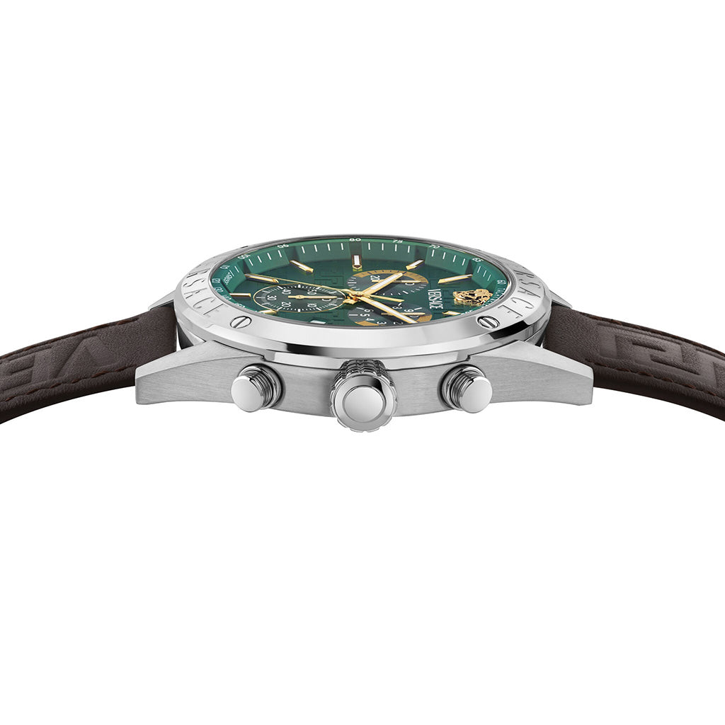 Versace Athletics Chronograph 44mm Men's Green Sport Watch
