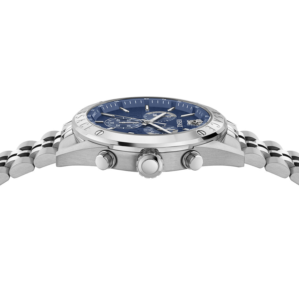 Versace Athletics 44mm Men's Blue Dial Chronograph Watch