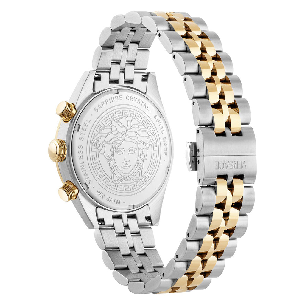 Versace Athletics 44mm Men's Black Dial Chronograph Watch