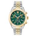 Versace Athletics 44mm Men's Green Dial Chronograph Watch