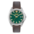 Versace Luxury 42mm Classic Green Brown Men’s Watch
