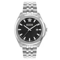 Versace Luxury 42mm Black Silver Men’s Dress Watch