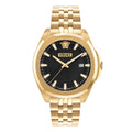 Versace Luxury 42mm Black Gold Men’s Dress Watch
