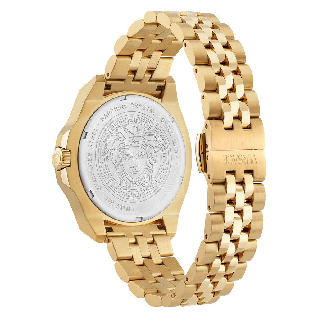 Versace Luxury 42mm Classic Black Gold Men’s Watch