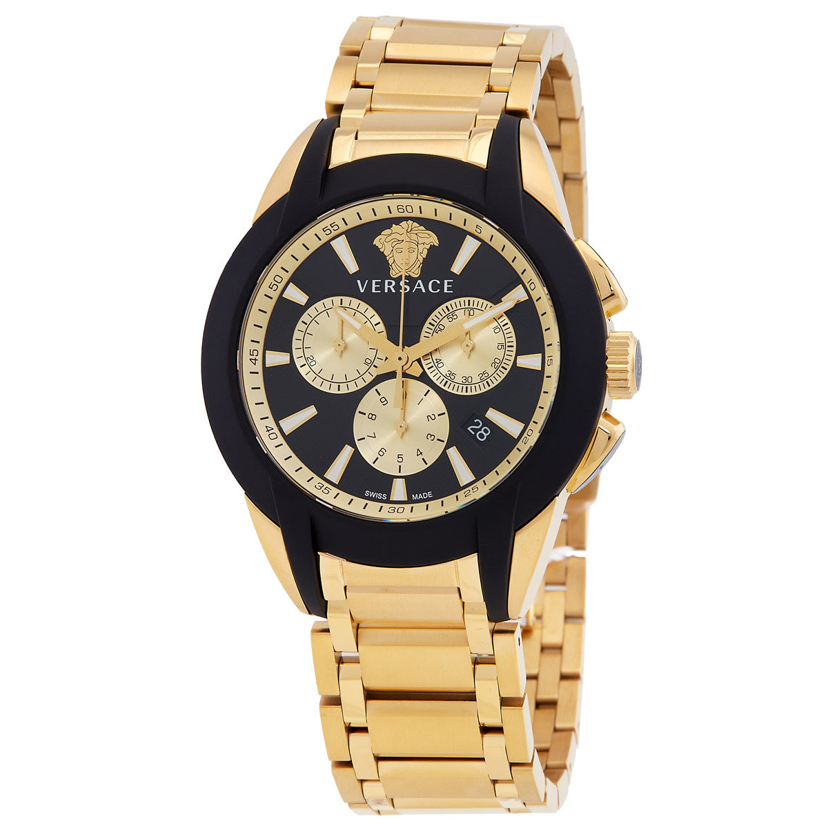 Versace Character 42mm Stainless Steel Black Dial Men’s Watch