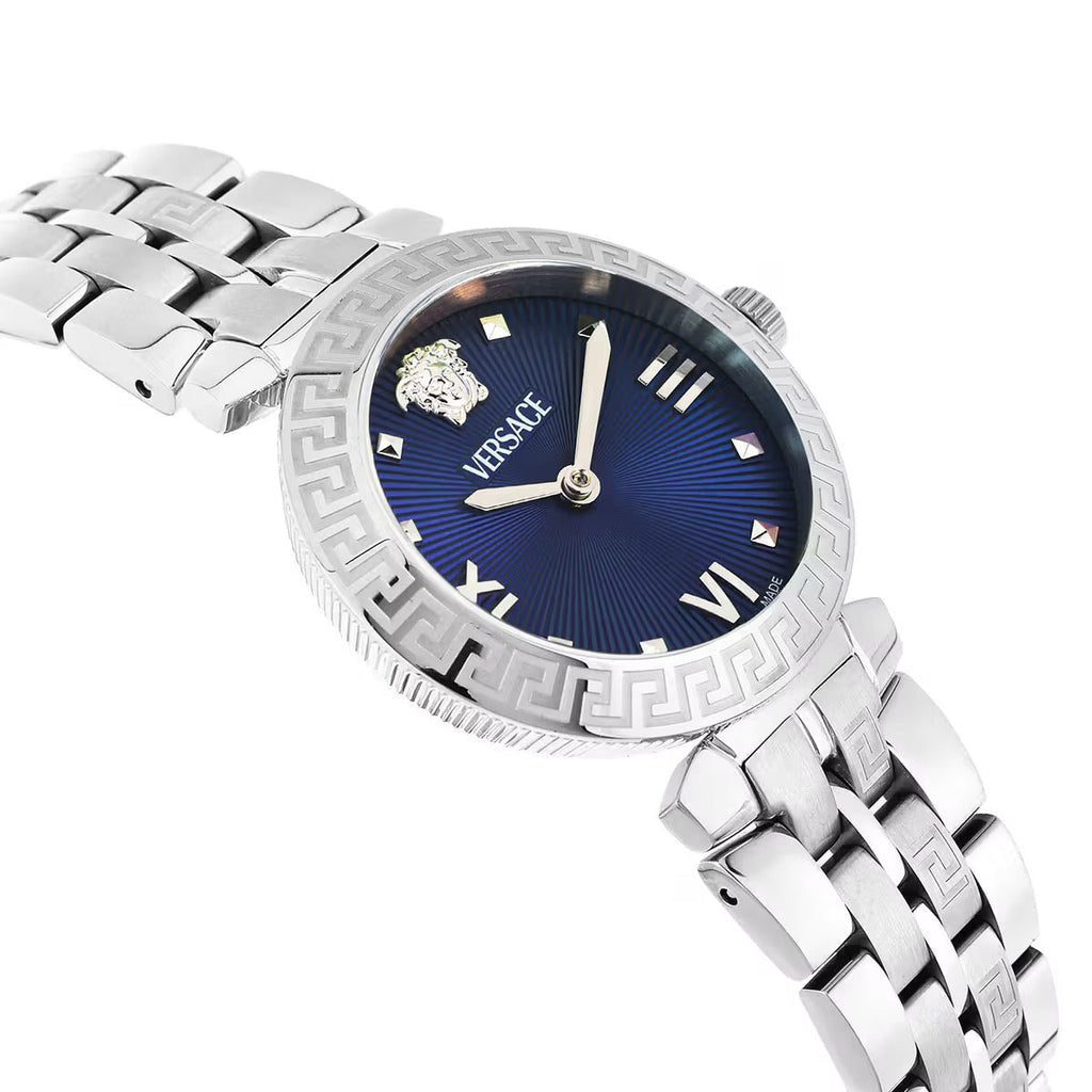 Versace Daphnis 32mm Blue Silver Ladies’ Dress Watch