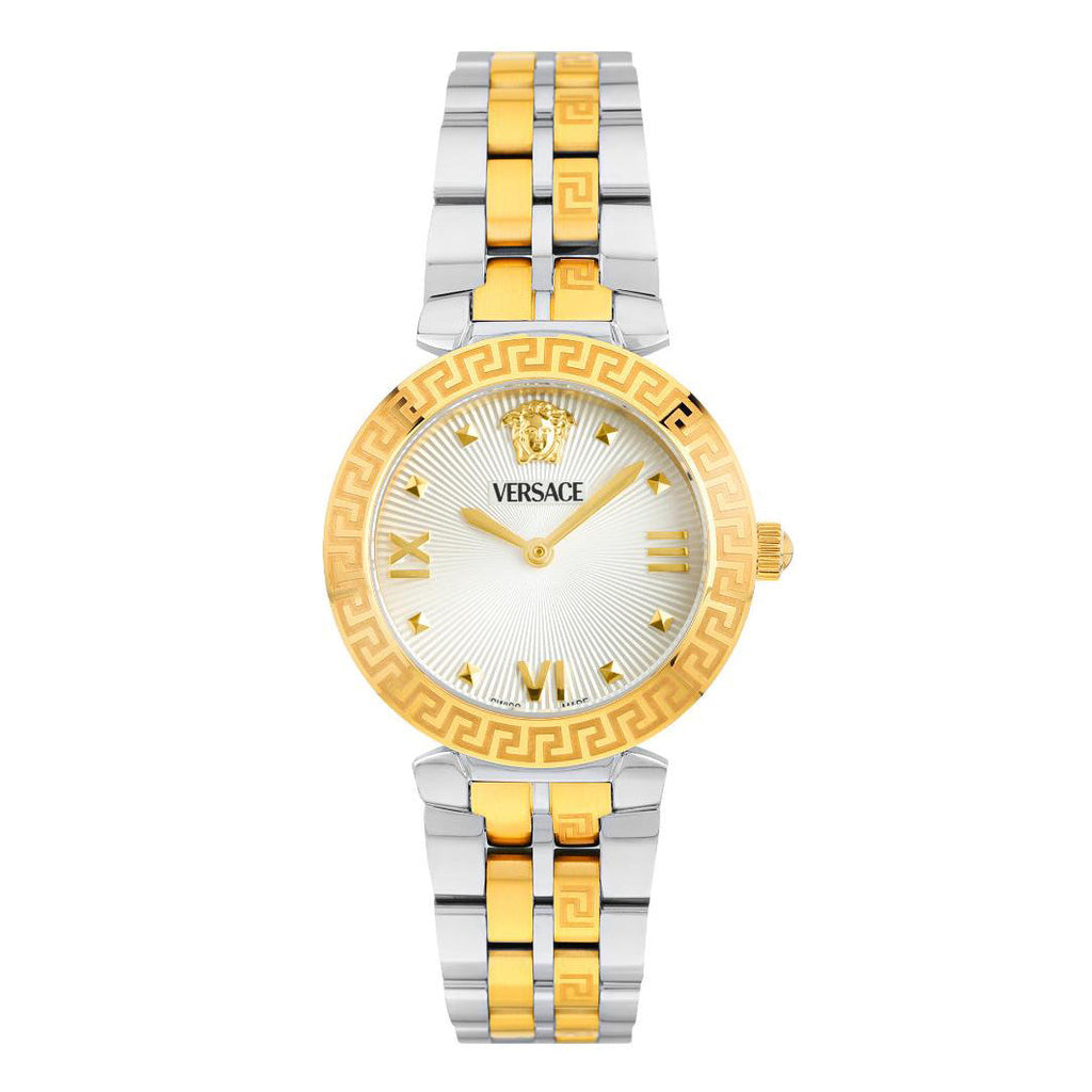 Versace Daphnis 32mm Classic White Two-Tone Ladies’ Watch