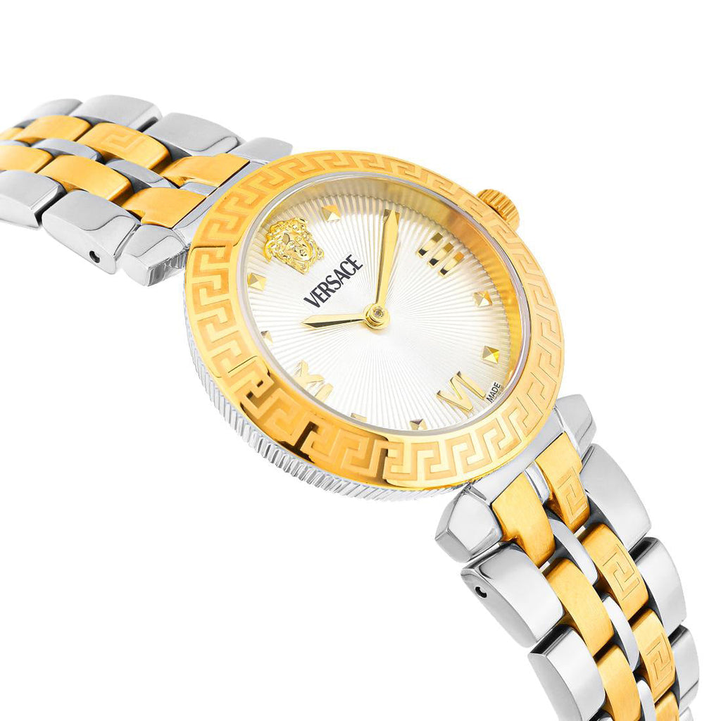 Versace Daphnis 32mm White Two-Tone Ladies’ Dress Watch