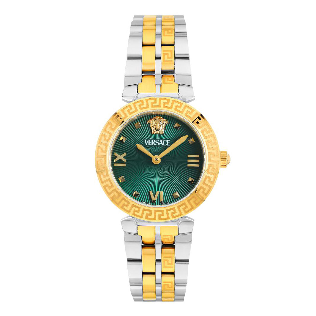 Versace Daphnis 32mm Classic Green Two-Tone Ladies’ Watch