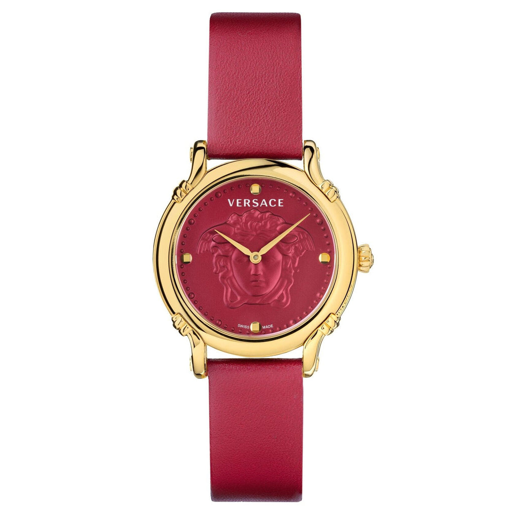 Versace Safety Pin Ladies' Red Watch