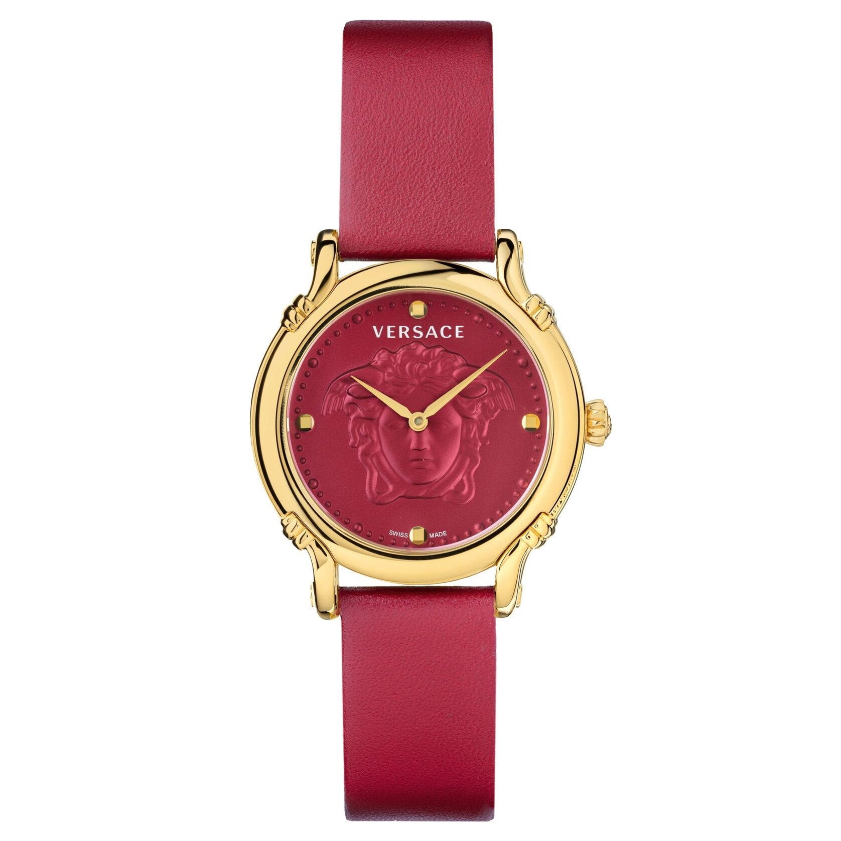 Versace Safety Pin Ladies' Red Watch
