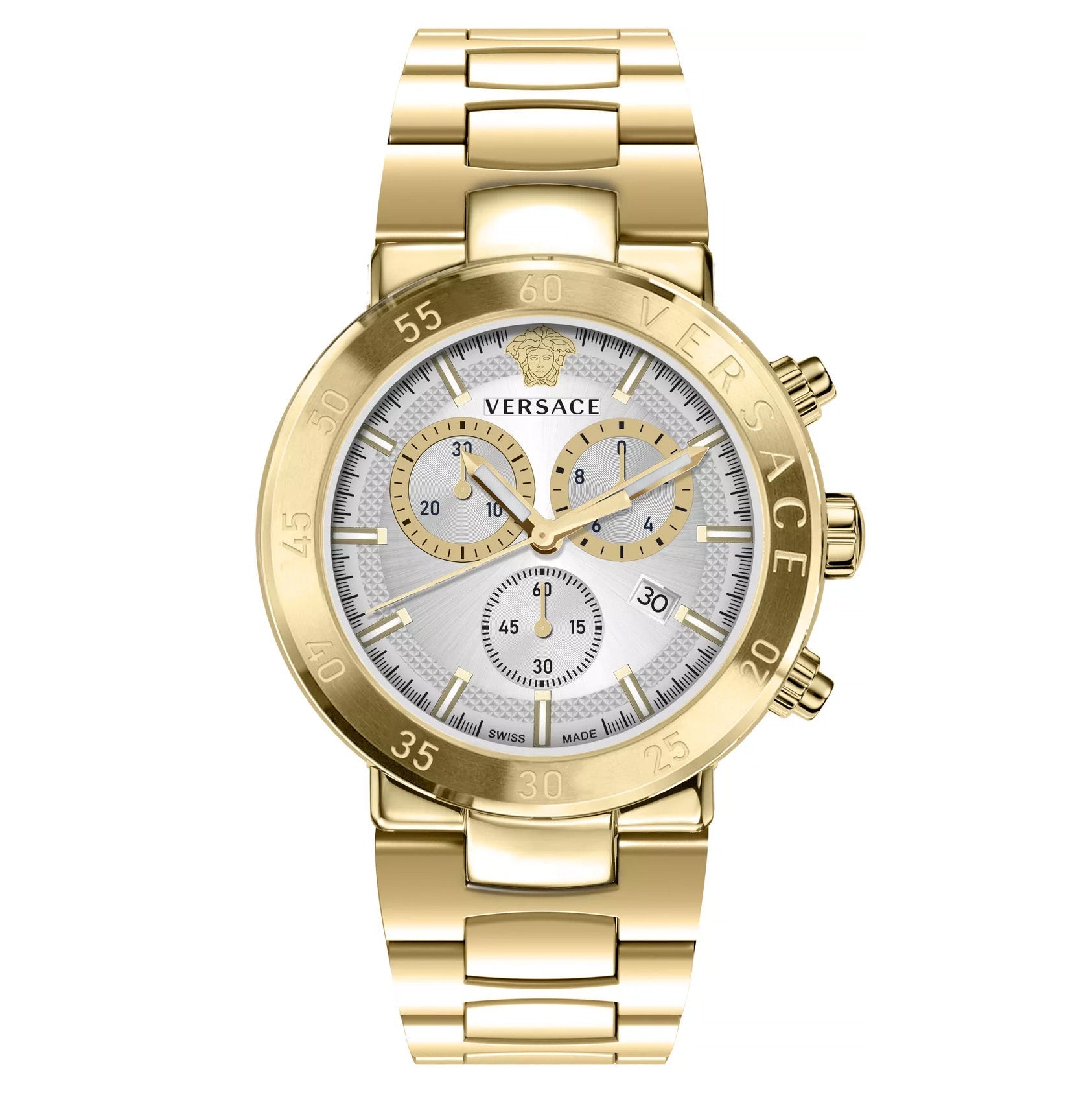 Versace Urban Mystique Men's White Gold Watch