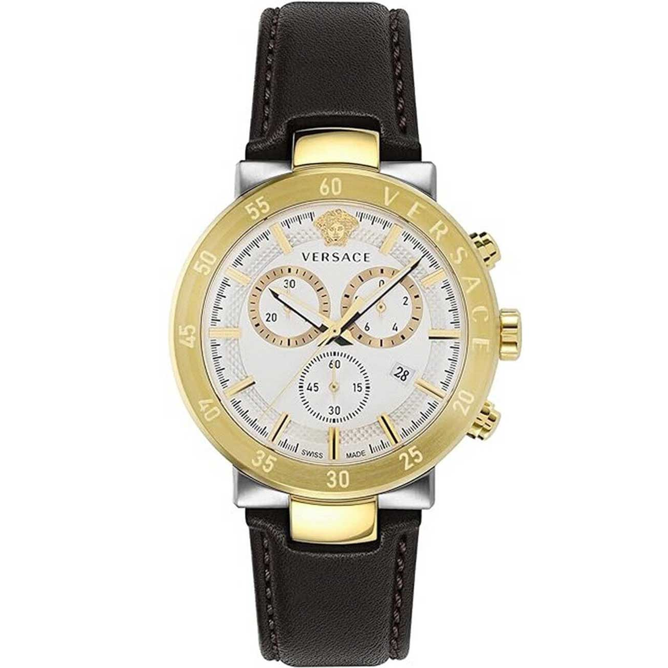 Versace Urban Mystique Men's Chronograph White Gold Watch