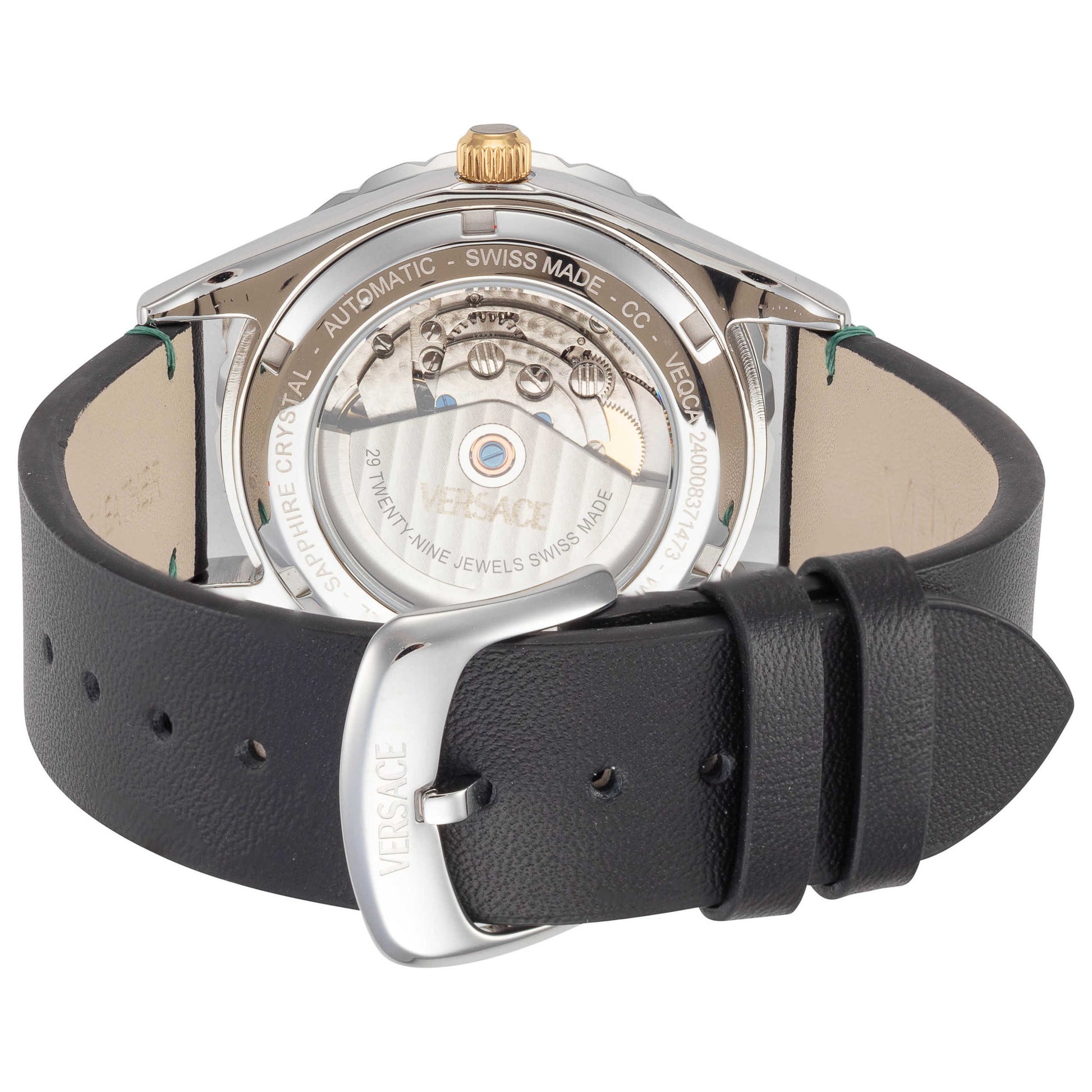 Versace Hellenyium Automatic Men's Green Silver Watch