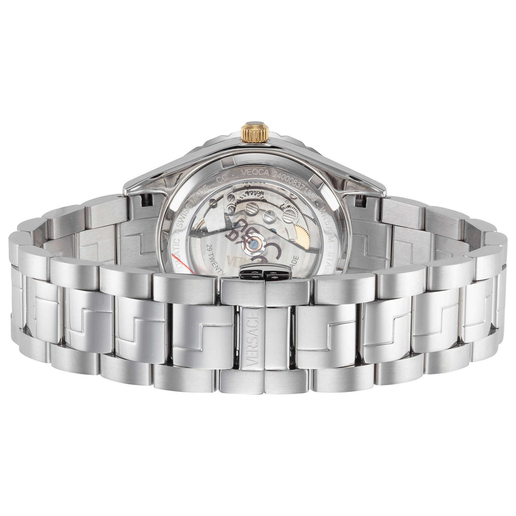 Versace Hellenyium Automatic Men's Blue Silver Watch