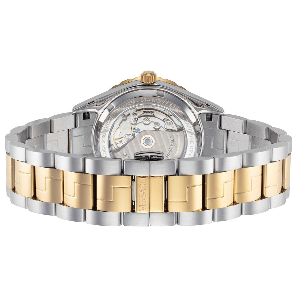 Versace Hellenyium Men's Green Gold Silver Automatic Watch
