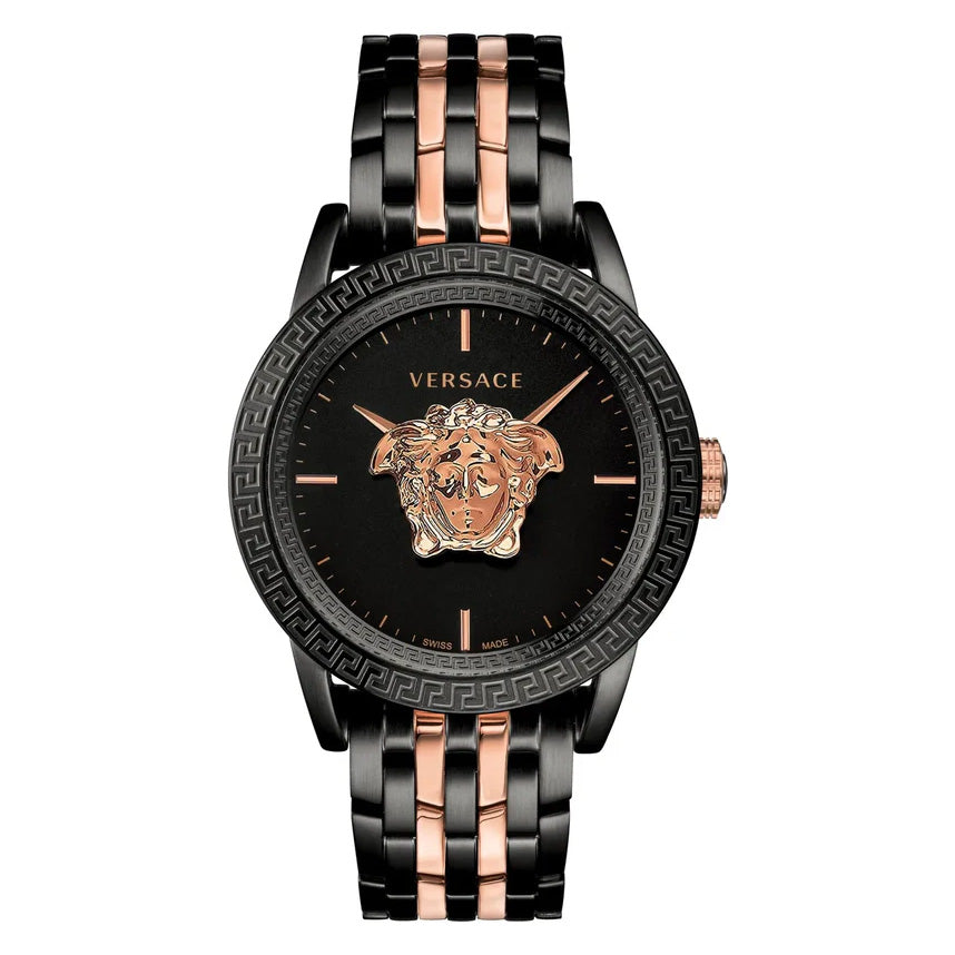Versace Men's Watch Palazzo Empire Black Two-Tone Bracelet