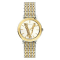 Versace Virtus 36mm Ladies' Silver Gold Watch