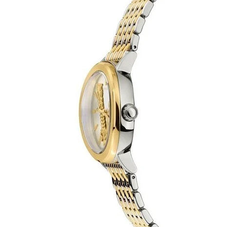 Versace Virtus 36mm Ladies' Silver Gold Watch