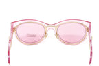 Versace Women's Sunglasses Cat Eye Transparent Pink