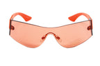 Versace Women's Sunglasses Rimless Shield Red