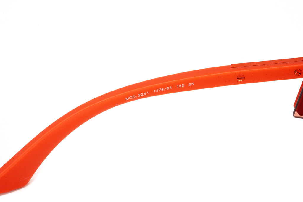 Versace Women's Sunglasses Rimless Shield Red