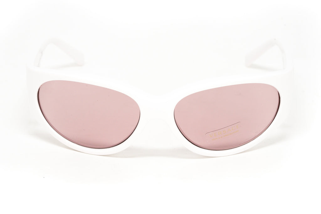 Versace Women's Sunglasses Cat Eye White/Pink