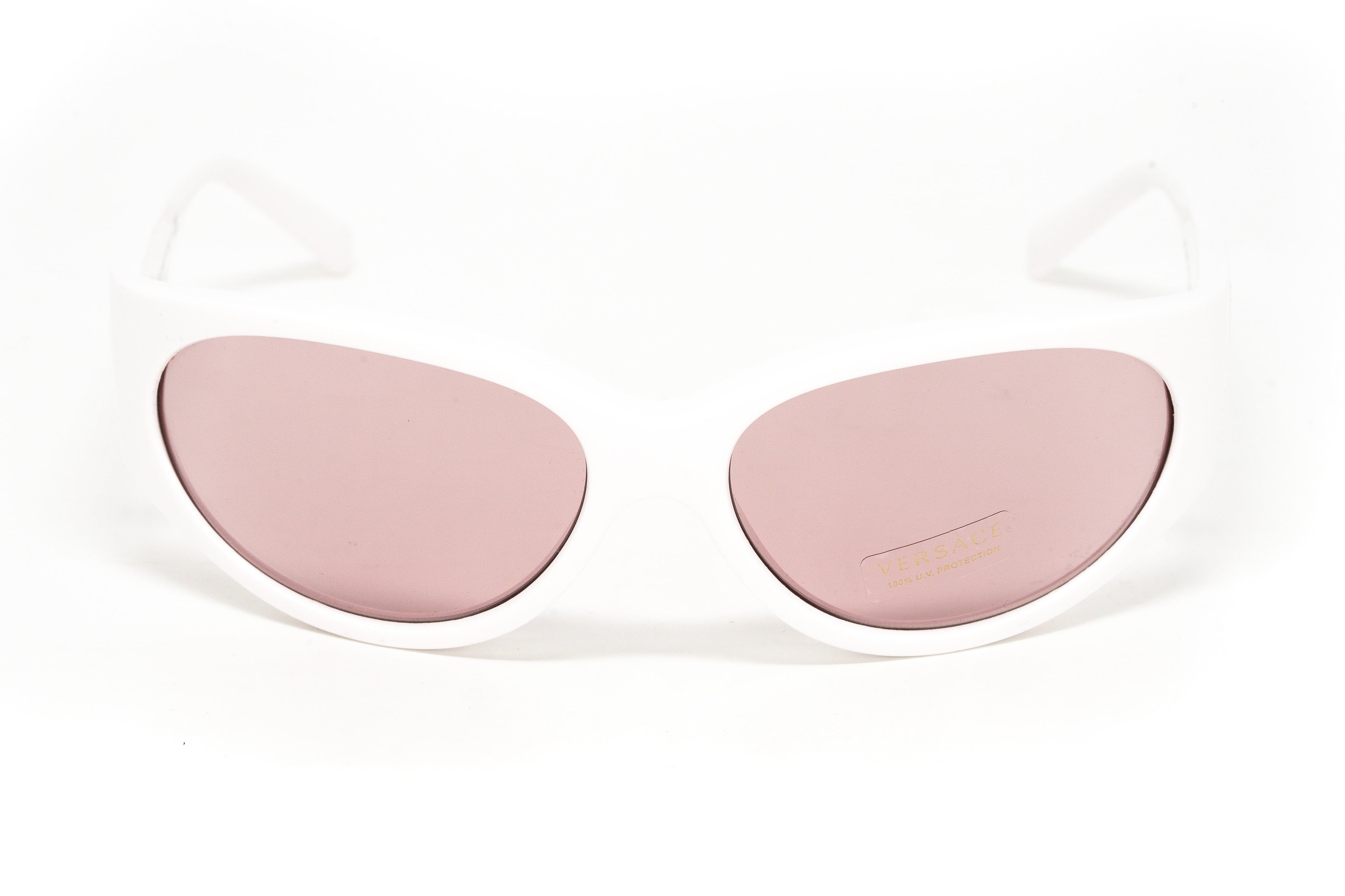 Versace Women's Sunglasses Cat Eye White/Pink