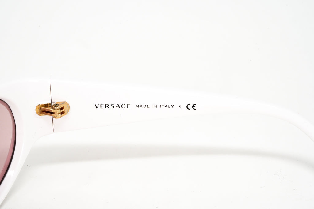 Versace Women's Sunglasses Cat Eye White/Pink