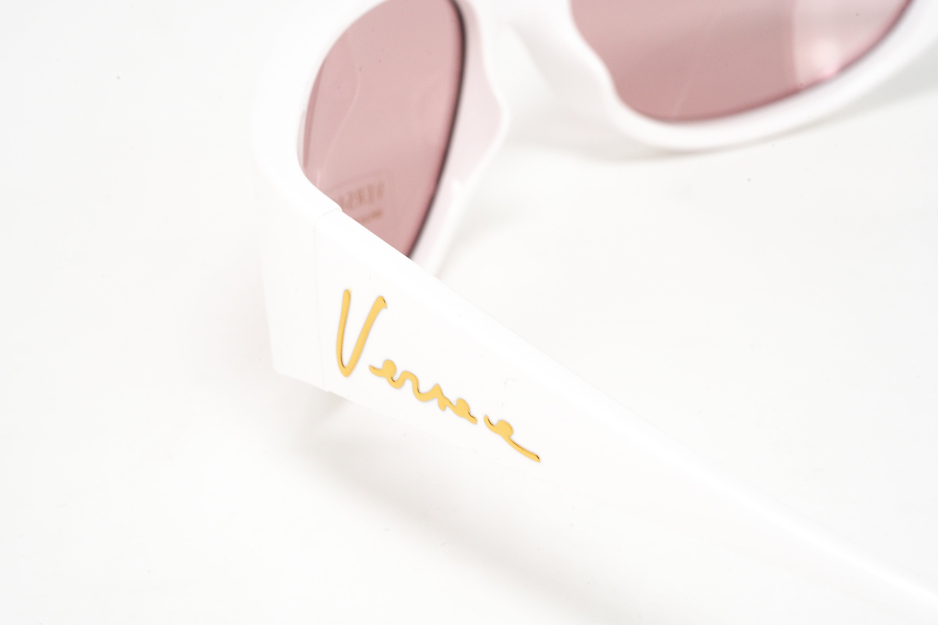 Versace Women's Sunglasses Cat Eye White/Pink