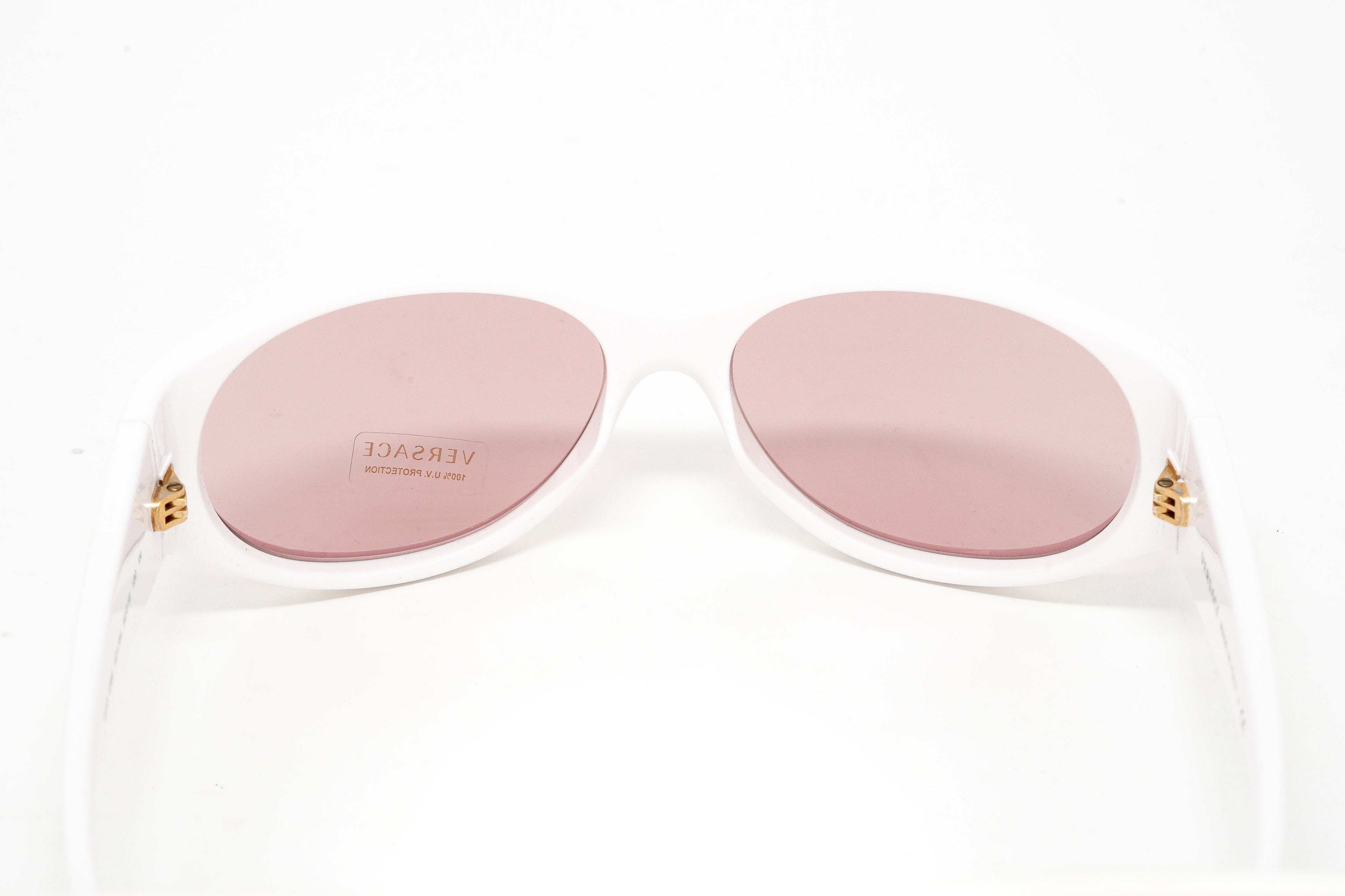 Versace Women's Sunglasses Cat Eye White/Pink