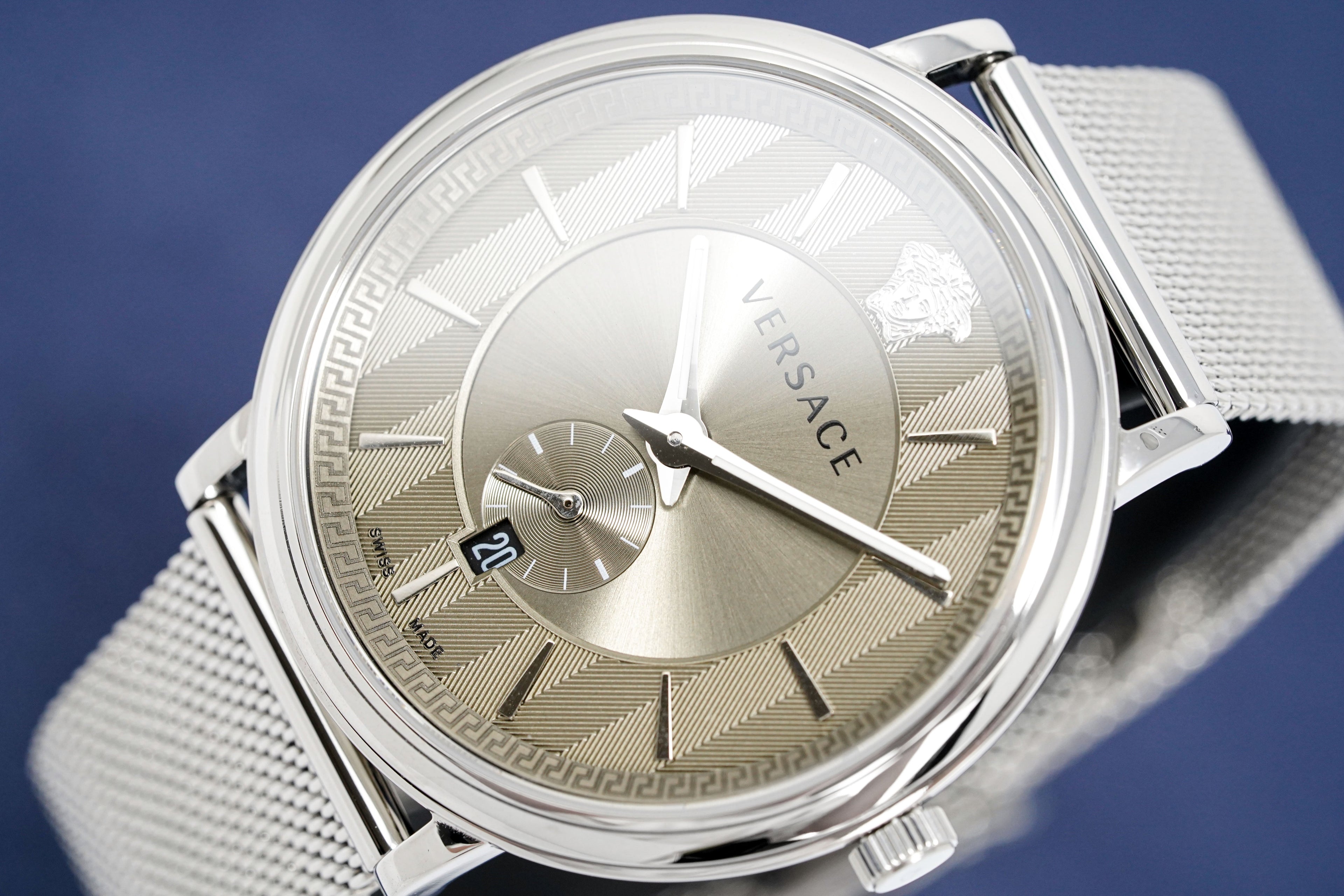 Versace V-Circle Small Seconds Silver