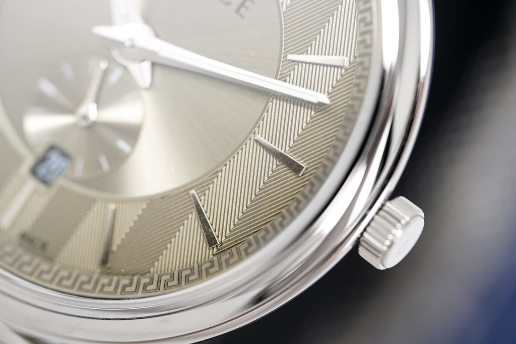 Versace V-Circle Small Seconds Silver