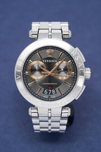 Versace Men's Watch Chronograph Aion Silver