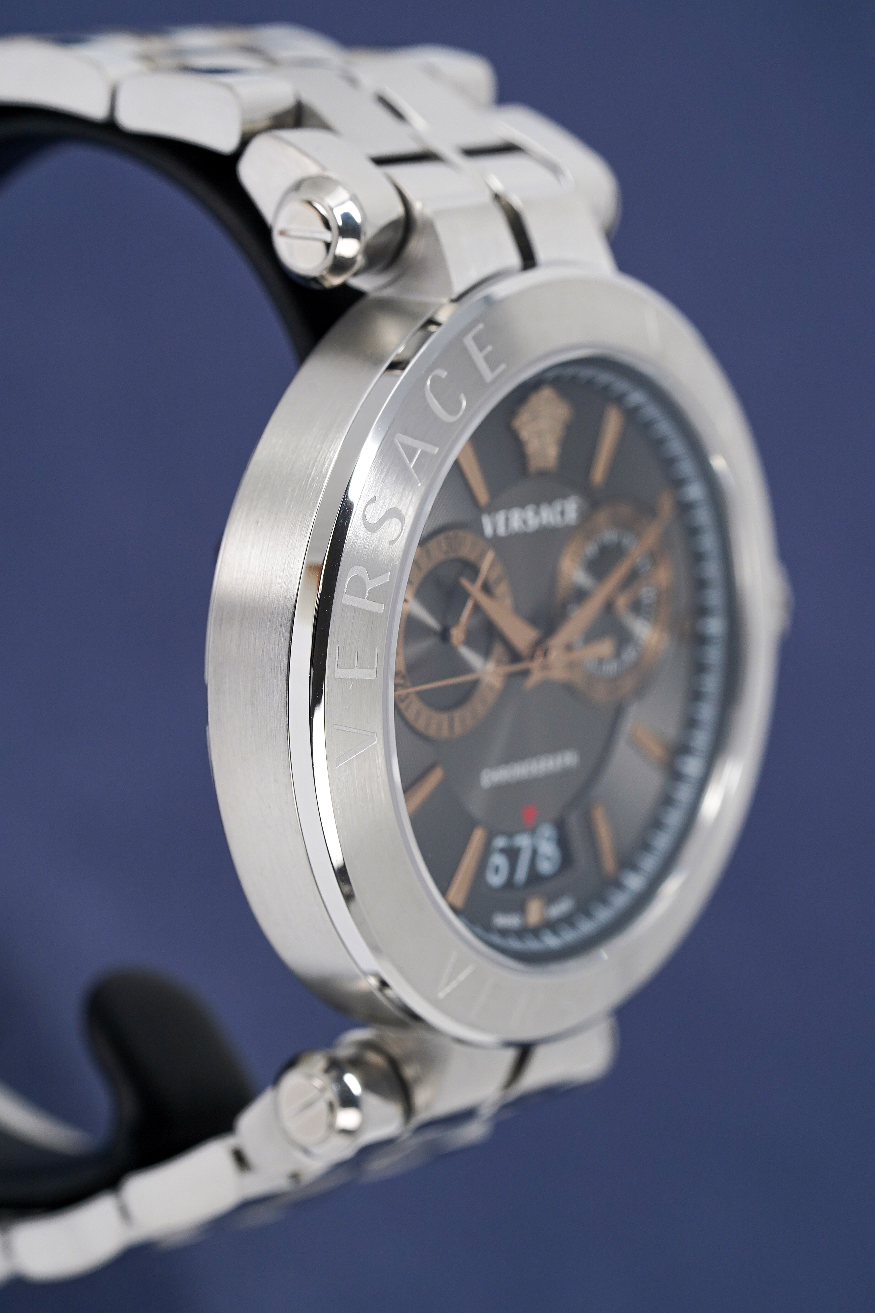 Versace Men's Watch Chronograph Aion Silver